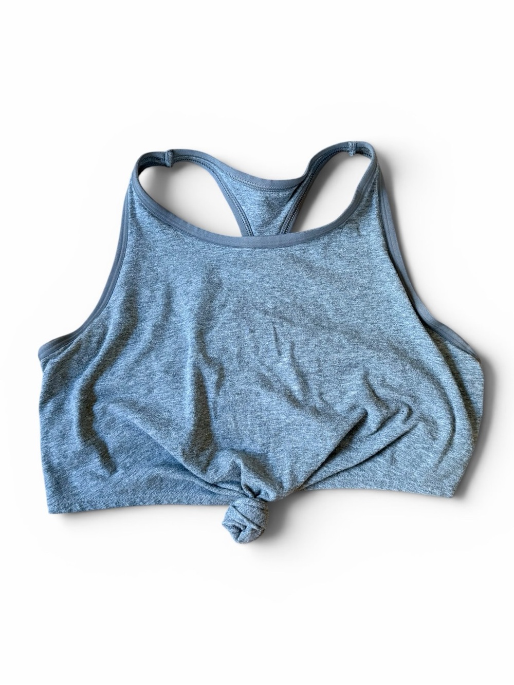 Aerie Chill Play Move Gray Racerback Cropped Tank Sports Bra Medium